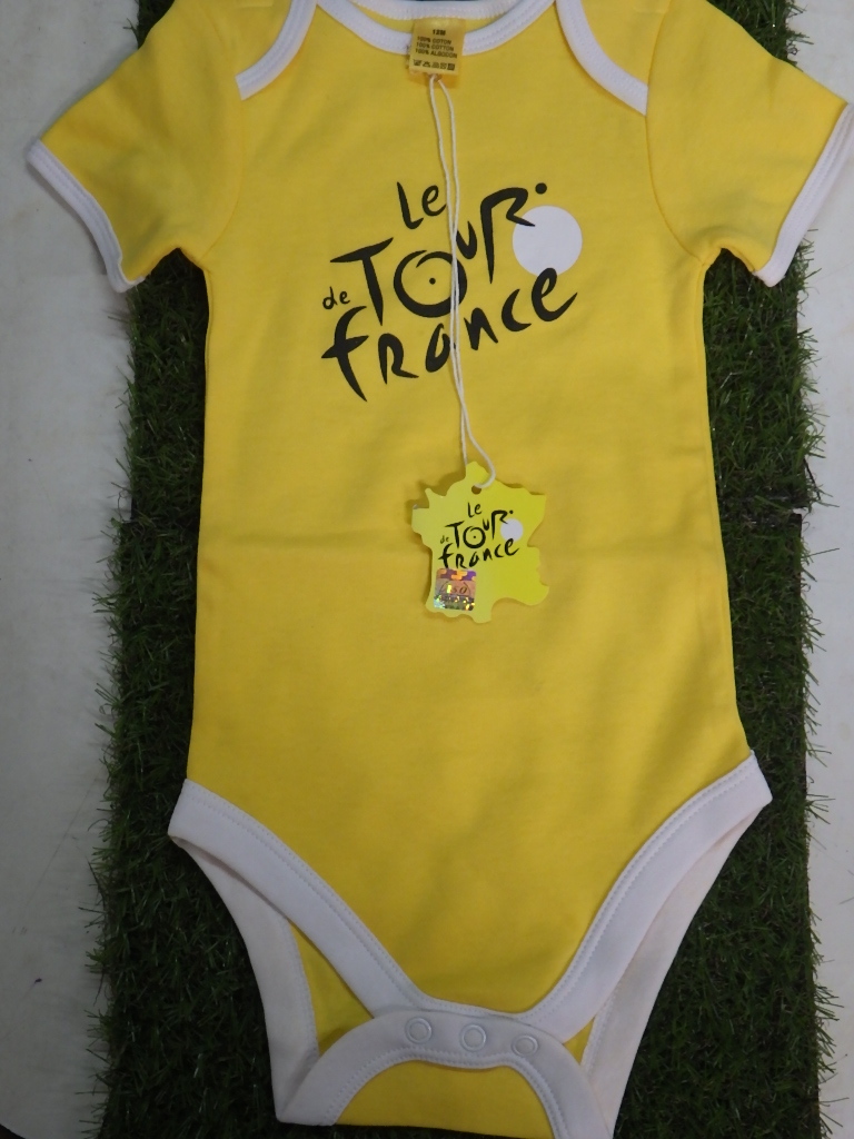 どや!【処分セール】ツール・ド・フランス柄【ロンパース / 12M】イエロー拍卖