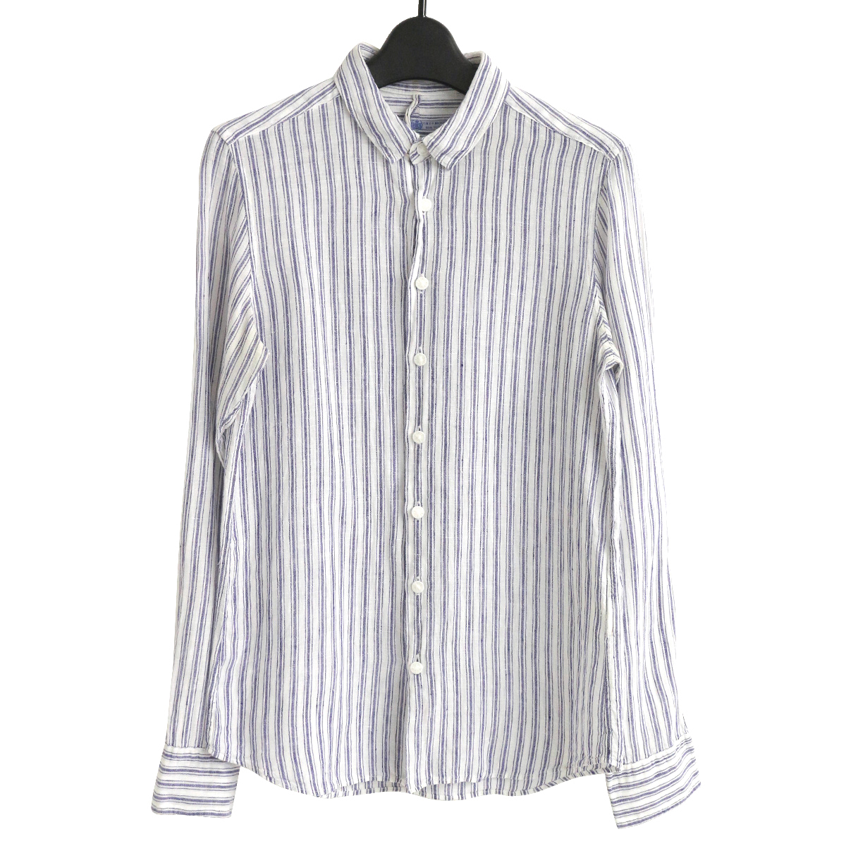 R&D.M.Co- リネンストライプシャツ オールドマンズテーラー拍卖