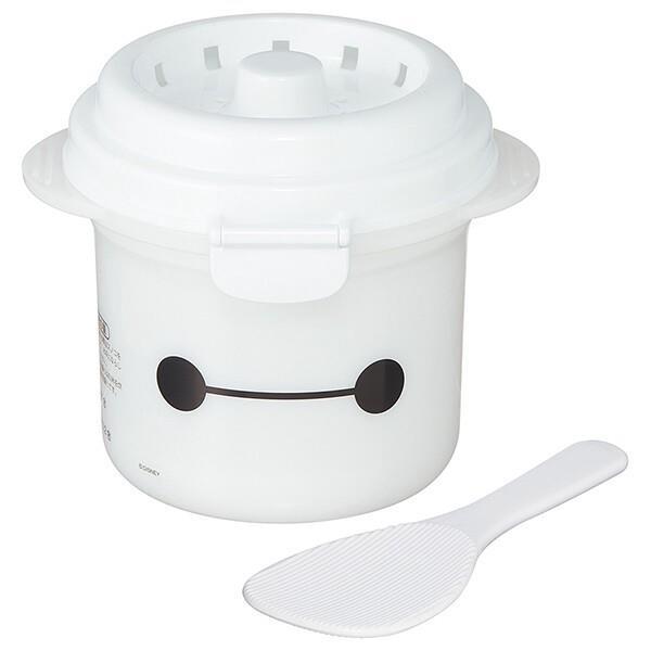 ご飯メーカー (1合炊き用) ベイマックス しゃもじ付き すのこ付き レンジで簡単 一人暮らし スケーター拍卖