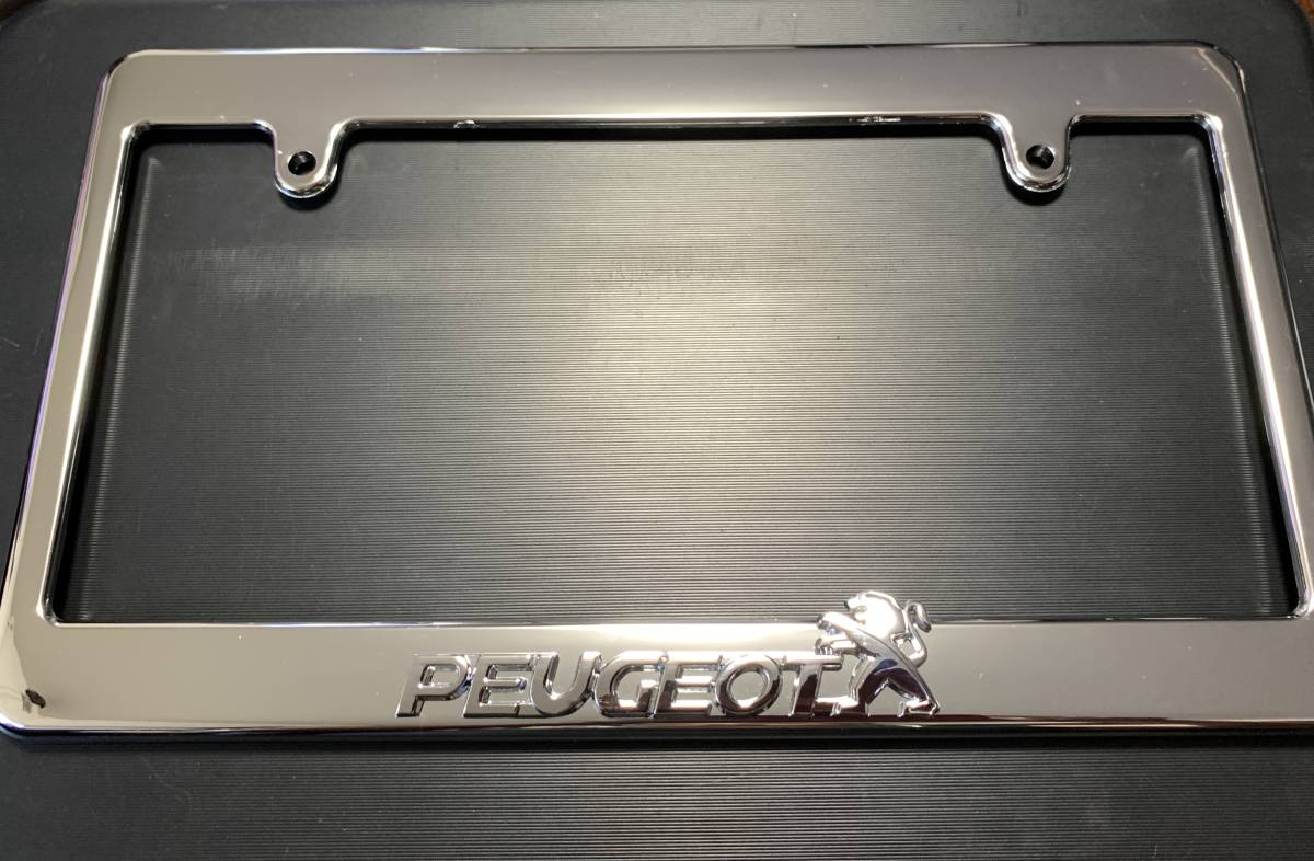【希少】プジョーPEUGEOTナンバーフレーム☆106 108 206 207 208 306 307 308 406 407 408 508 1007 2008 3008 5008 RCZ拍卖