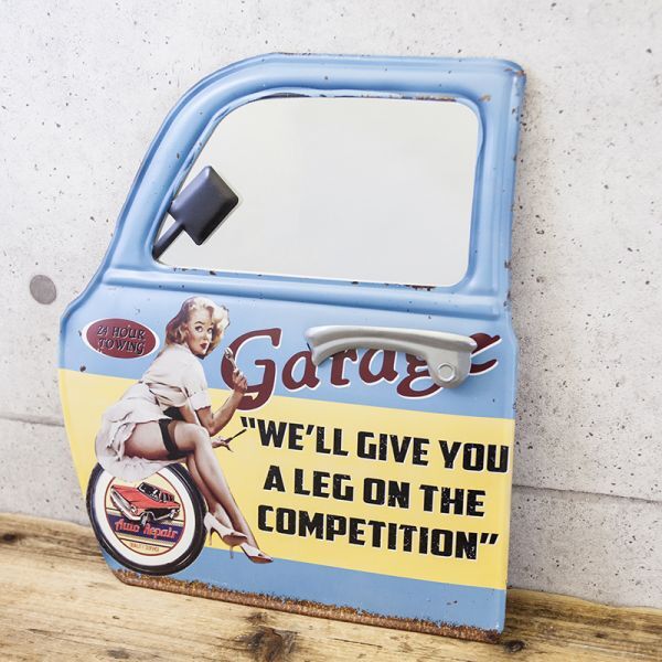 アイアン カー ドアミラー 車 ミラー 鏡 壁掛 インテリア 飾り 雑貨 ディスプレイ コレクション ブリキ アメリカン雑貨 HLHC407拍卖