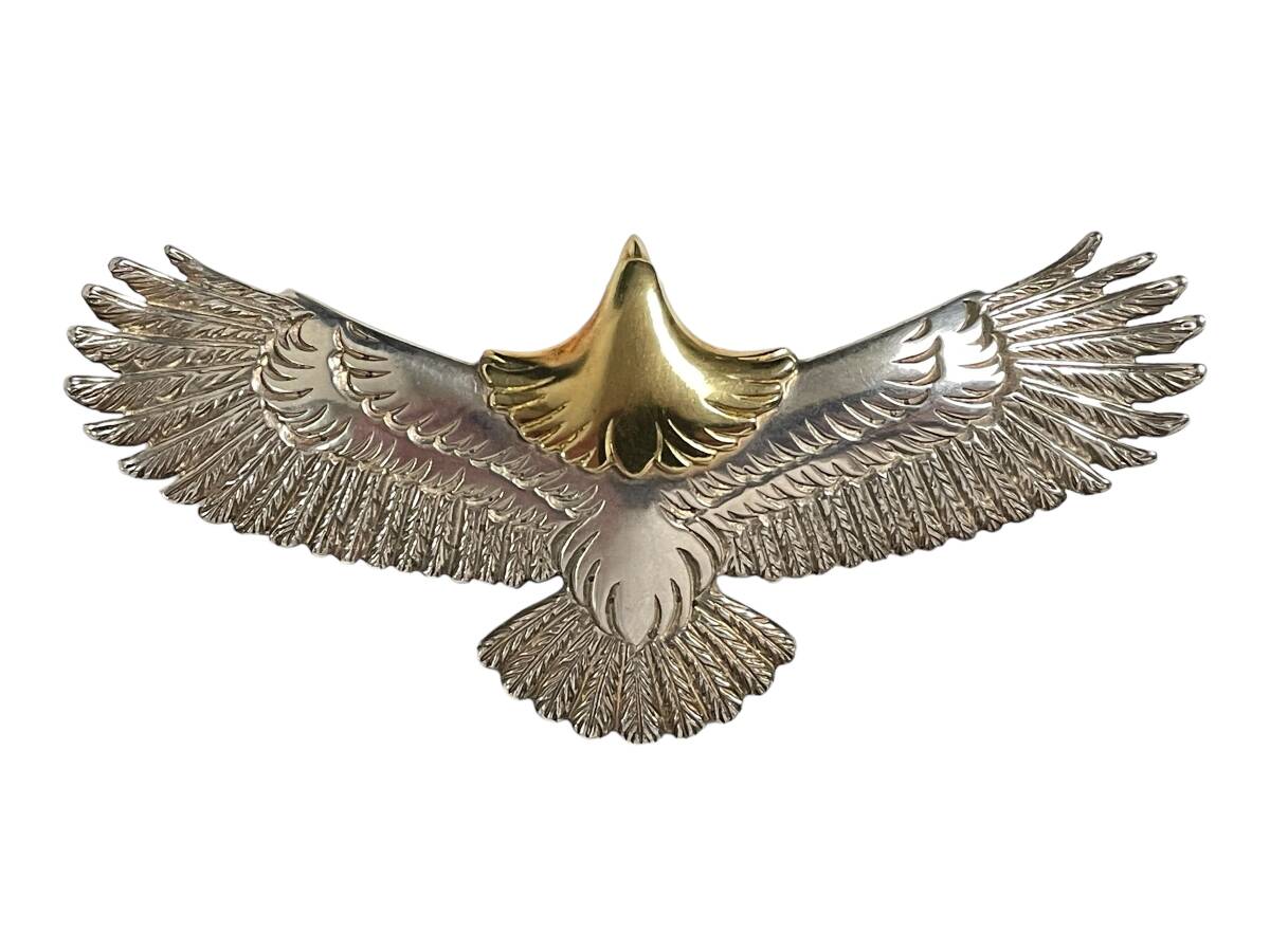 WINGROCK ウイングロック イーグル (M)D SILVER+18K ダイヤモンドアイ 頭金 ネックレス トップ拍卖