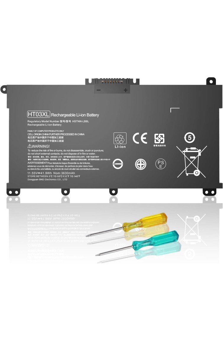 byene HP HT03XLブラック 対応用【11.55V 3630mAh】 高性能 PC 互換 バッテリー【In Fashion】拍卖