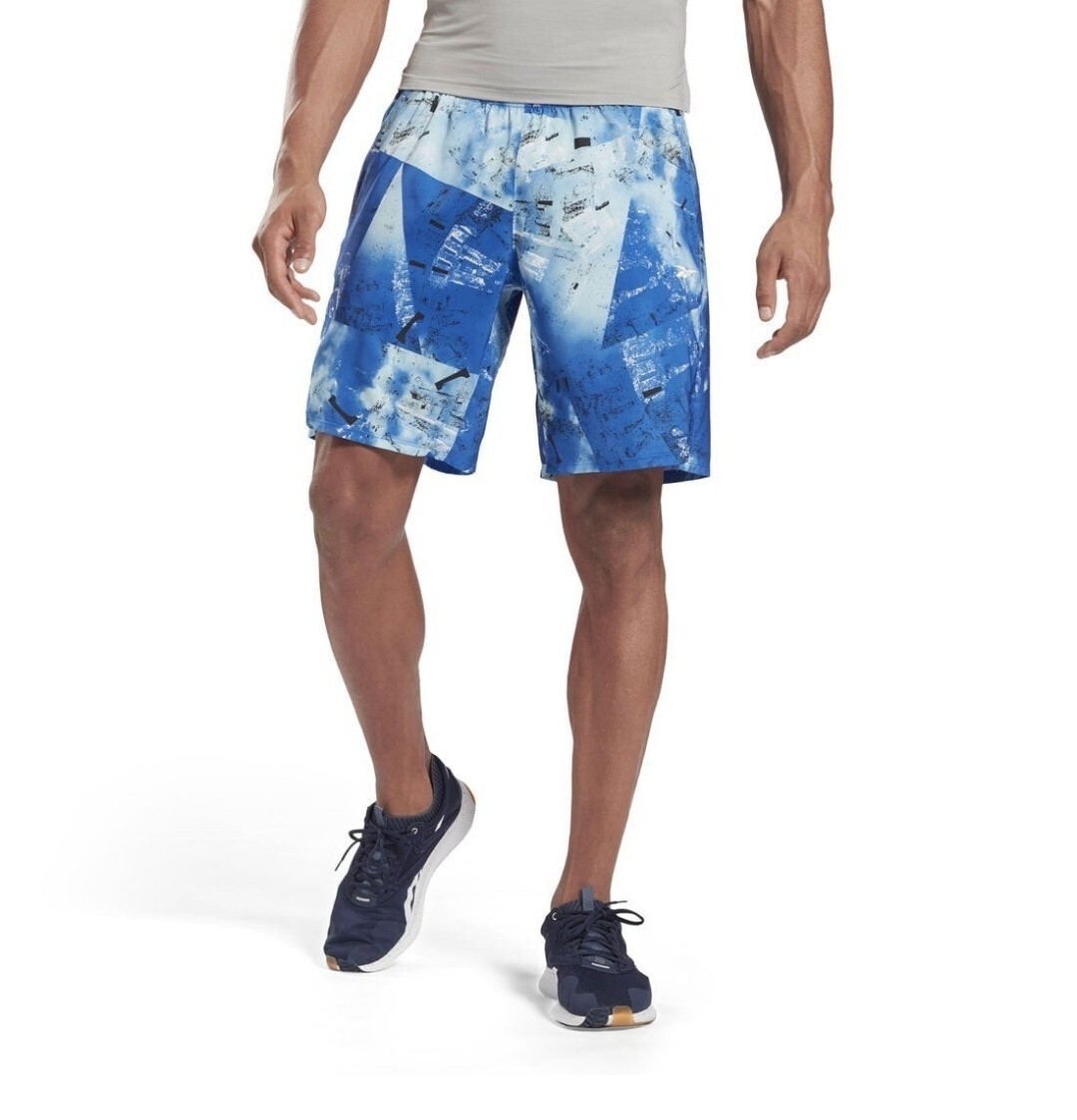 【新品!他の出品より特価!定価6039円が70%OFF!】リーボック Reebok ハーフパンツ 総柄エピックショーツ GL3116 JIW09/4/サイズL拍卖