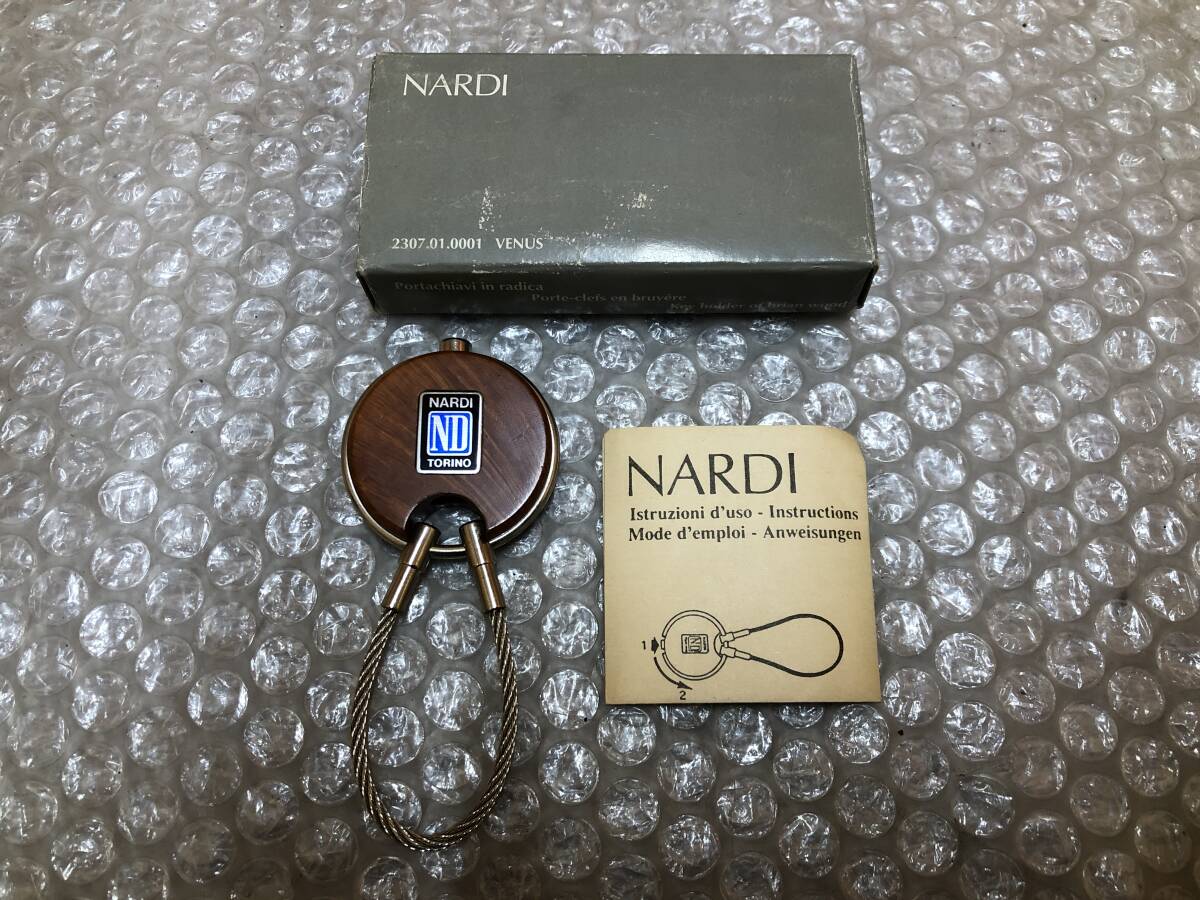 ☆新品☆ ナルディ NARDI ウッド キーホルダー キーリング 当時物 マツダ ロードスター NA NB NC ND NA6 NA8 NB6 NB8 FD3S FC3S コスモ拍卖