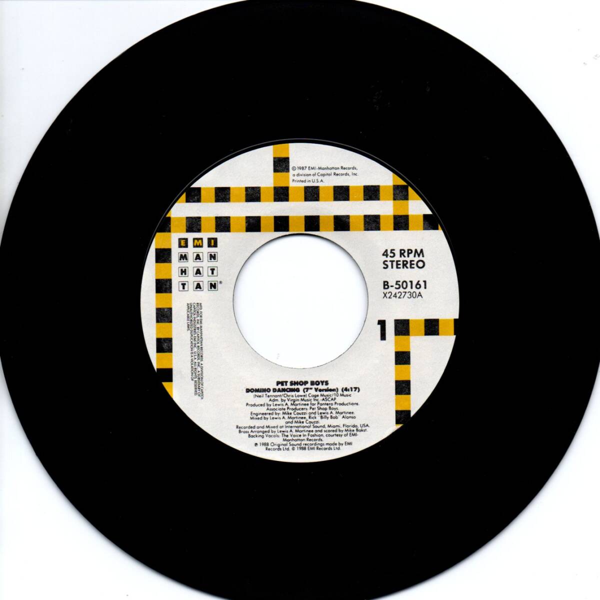 Pet Shop Boys 「Domino Dancing/ Don Juan」米国盤EPレコード拍卖
