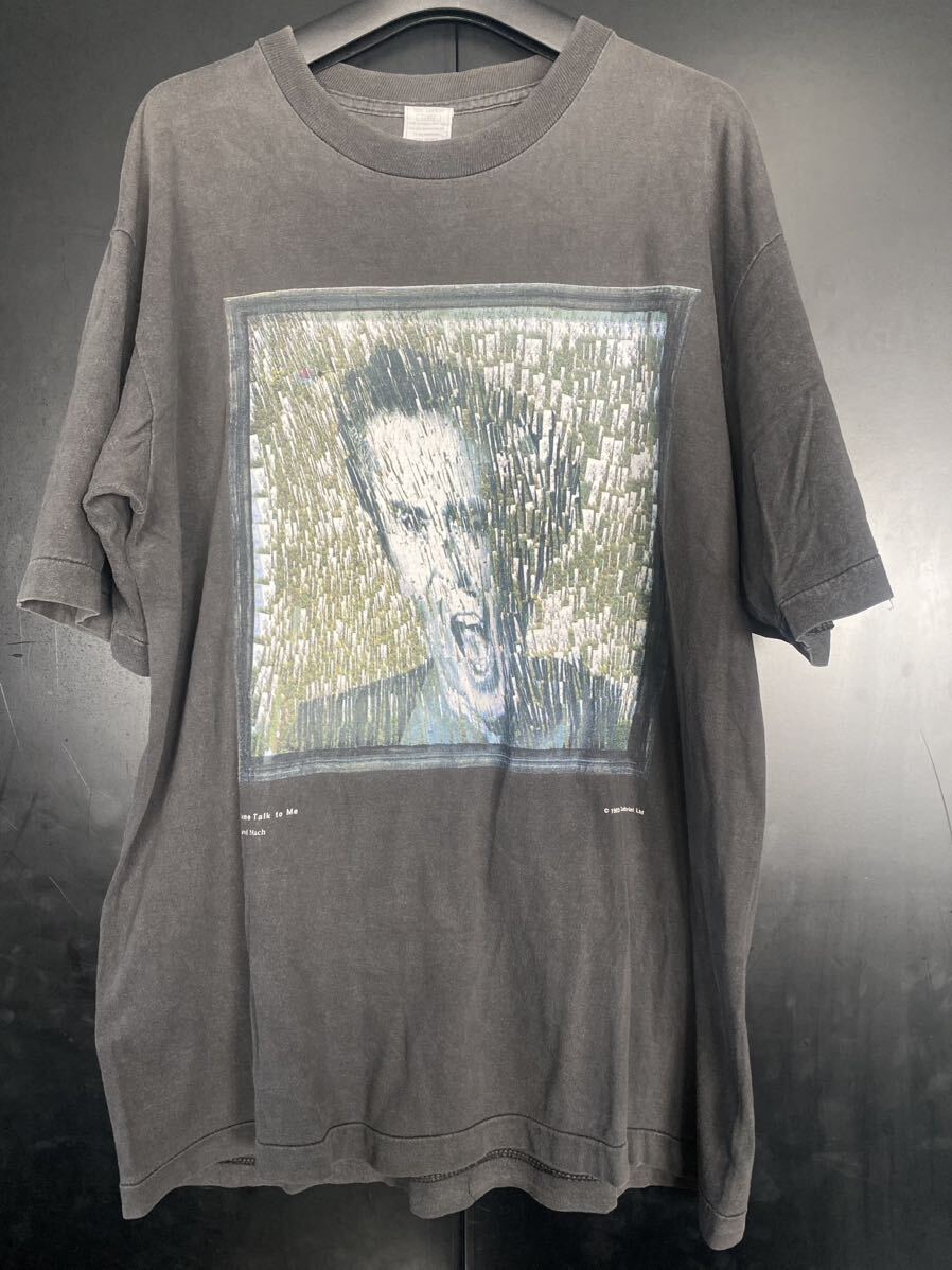 激レア90'S当時物 Peter Gabriel Tシャツ ヴィンテージ サイズL ブラック ピーターガブリエル コピーライト シングルステッチ拍卖