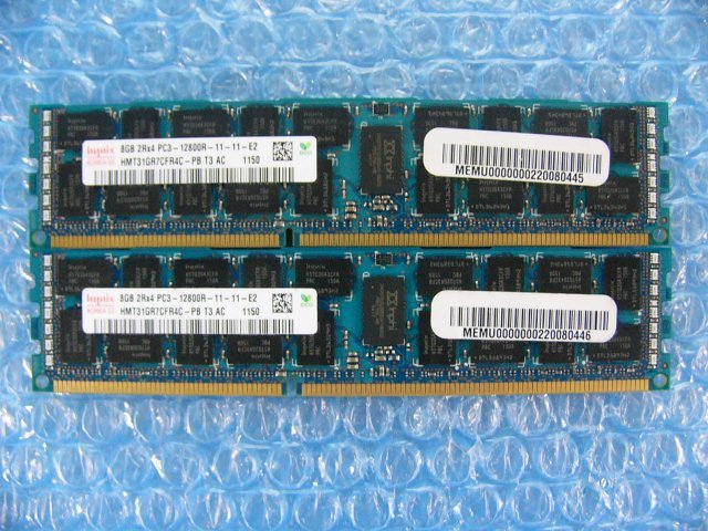 1GAI // 8GB 2枚セット 計16GB DDR3-1600 PC3-12800R Registered RDIMM 2Rx4 HMT31GR7CFR4C-PB // SUPERMICRO 6027TR-H70FRF 取外 // 在庫5拍卖