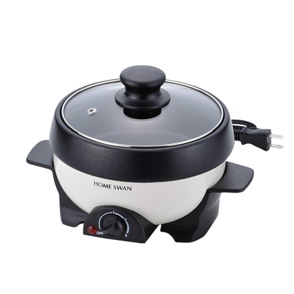 電気グリル鍋 ミニグリルパン ホットプレート 一人鍋 1~2人用 丸洗いOkの鍋と焼き物プレート HOME SWAN SGR-16VC/0051x1台拍卖
