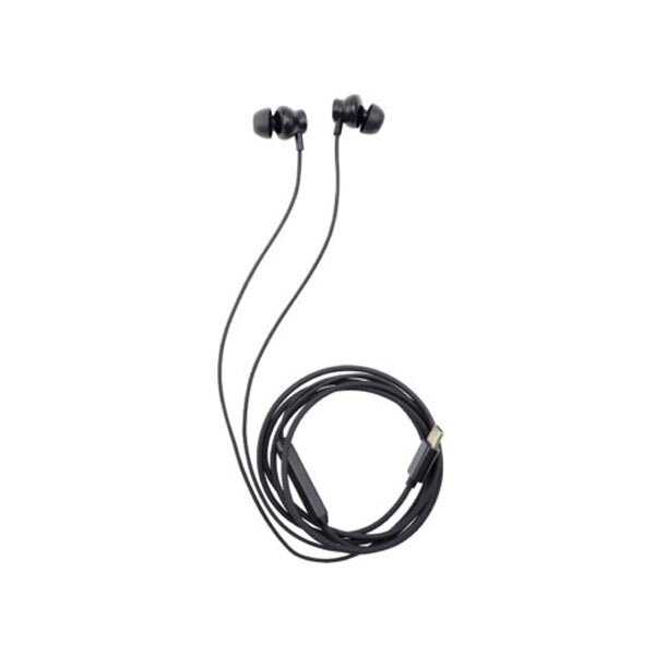 USB Type-C ステレオイヤホン 有線イヤフォン Type-C ブラック Lazos L-YEC-BK/1818x1本/送料無料拍卖