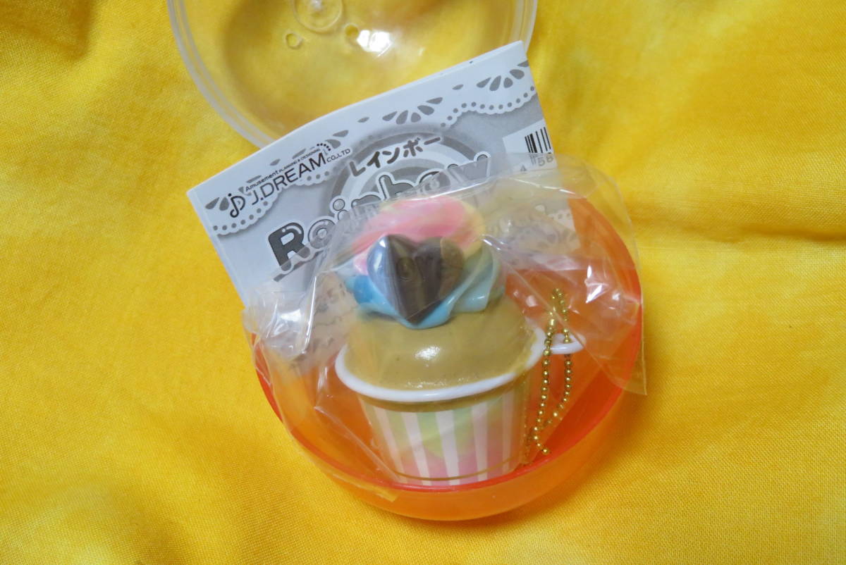 ガチャ◆レインボー SWEETS マスコット BC【レインボー カップケーキ】新品・未開封品◆ボールチェーン付き◆Rainbow SWEETS拍卖