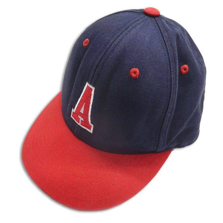 古着 CHAMPRO ベースボールキャップ ネイビー レッド 表記:S gd402799n w40604拍卖