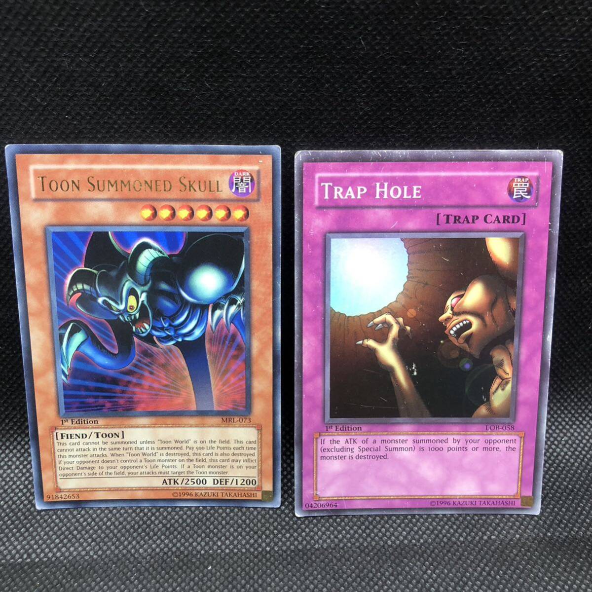 遊戯王 アジア版 トゥーンデーモン ウルトラレア MRL-073 落とし穴オマケ拍卖