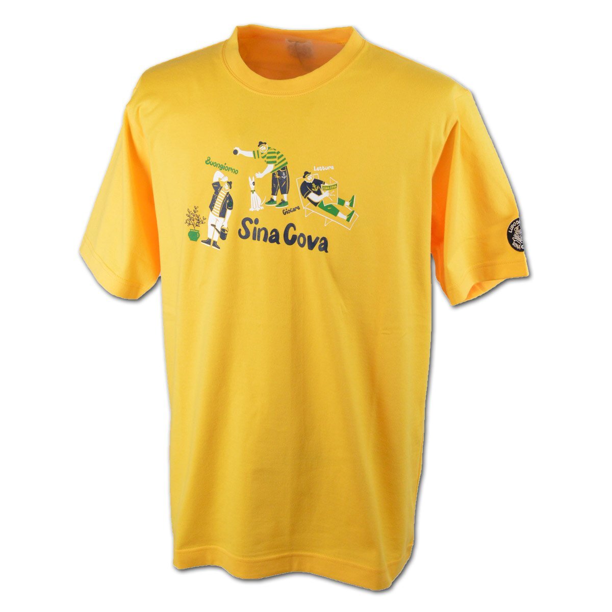 30%OFF【シナコバ】メンズ 半袖Tシャツ イエロー L 24120560-550 SINACOVA カジュアル 高級素材 上質 日本製 おしゃれ @拍卖