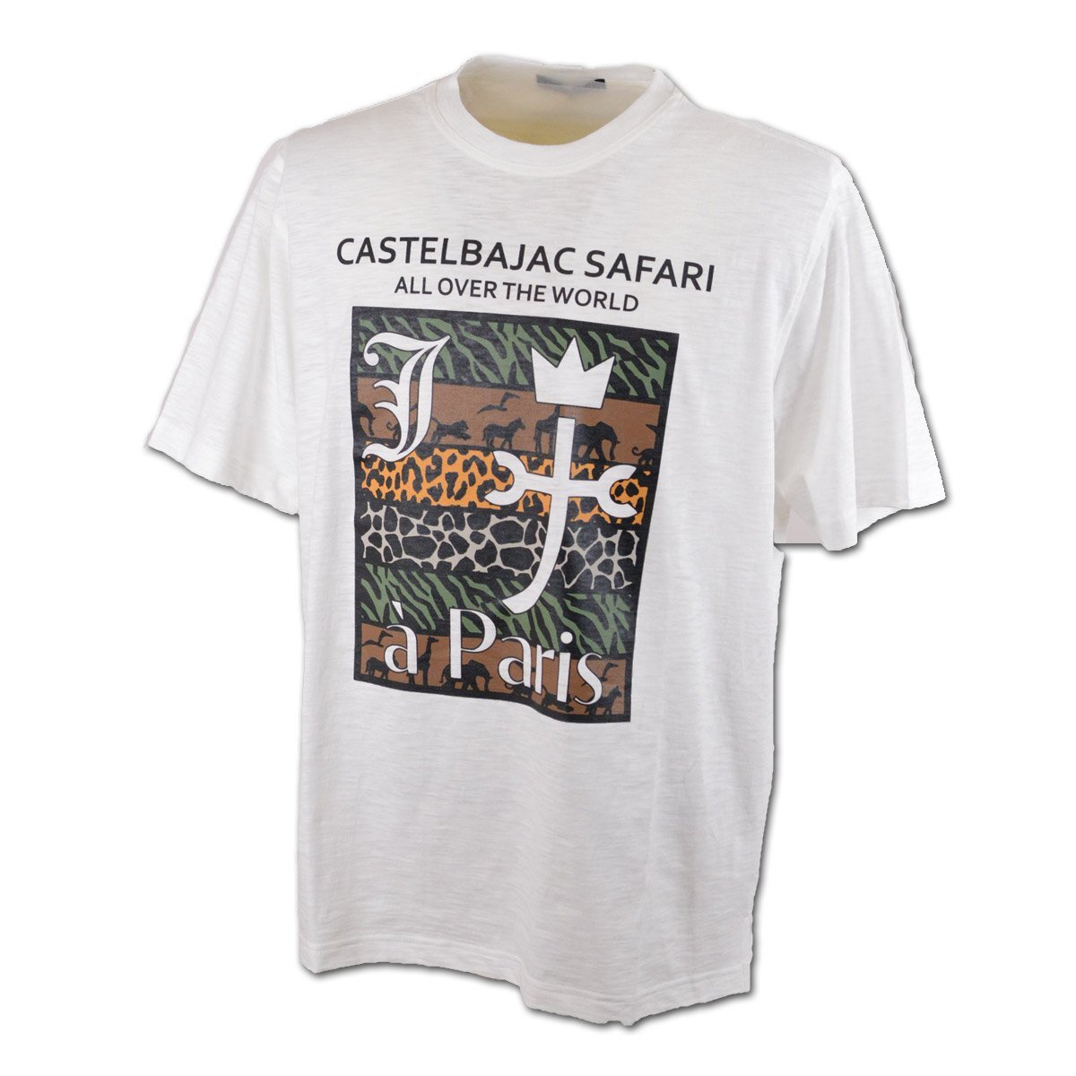 30%OFF【カステルバジャック】メンズ 半袖Tシャツ L(48) 白 7214272109-01 CASTELBAJAC カジュアル ポップ おしゃれ @拍卖