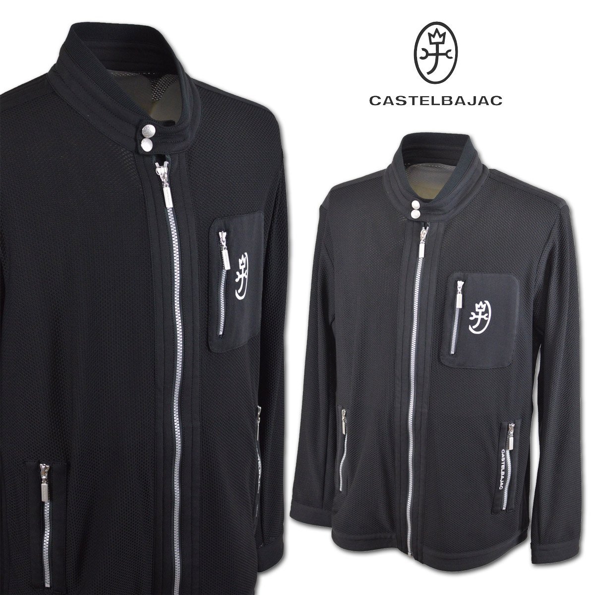 30%OFF【カステルバジャック】メンズ ブルゾン LL(50) 黒 7214112114-99 CASTELBAJAC カジュアル ゴルフ リゾート 上質素材 @拍卖