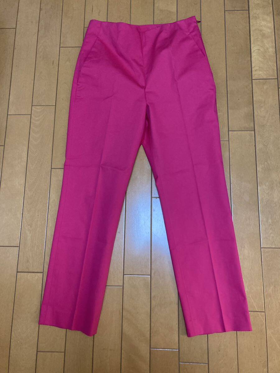 【美品】 UNITED ARROWS ユナイテッドアローズ ピンク パンツ クロップドパンツ 38拍卖