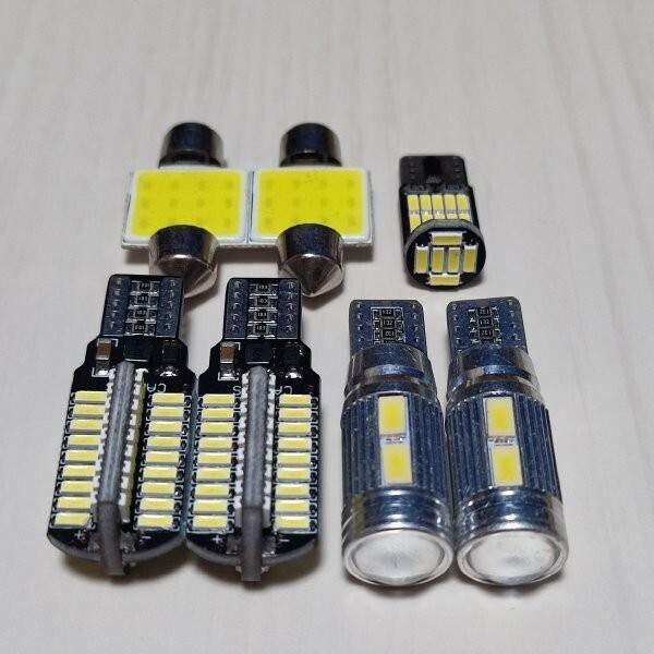 MH34S ワゴンR スティングレー 超爆光!T10 LED ルームランプ バックランプ ナンバー灯 7個セット スズキ /72/10/26/t31拍卖