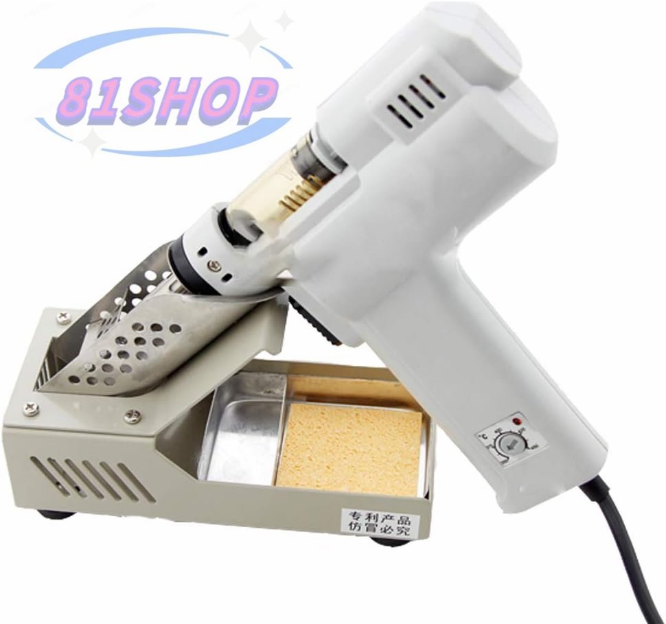 自動はんだ吸取器 350-450℃無段調節 ポータブル型 100W 自動はんだ吸取器 急速加熱 はんだ吸取 はんだ除去 電気修理 電子作業 電気DIY用拍卖