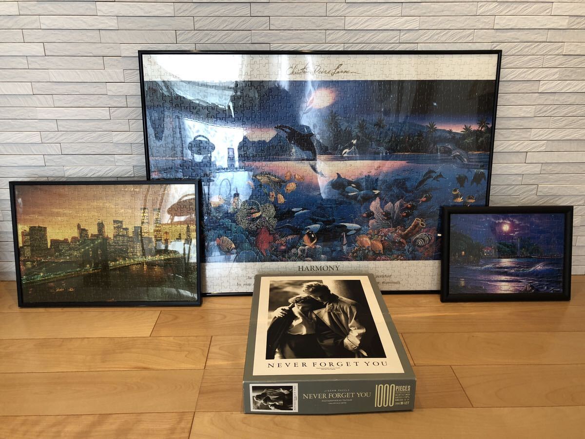 ラッセンなど ジグソーパズル まとめて 3点は完成品・フレーム入り拍卖