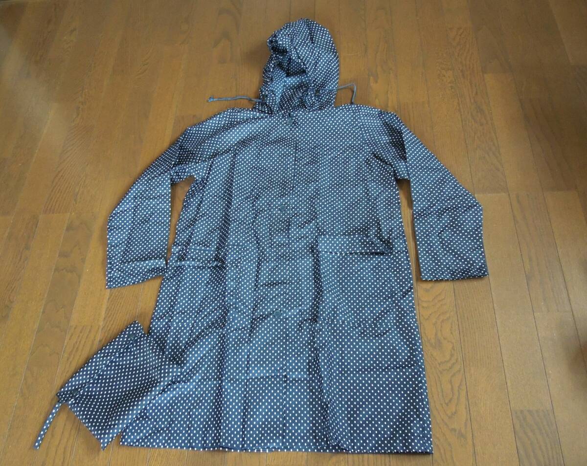 無印良品 レディース レインコート 薄手 軽量 水玉模様拍卖