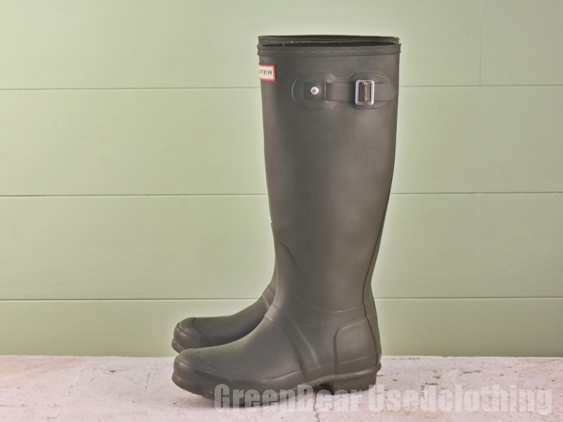 Z279 レディース ハンター HUNTER レインブーツ ミドリ 37 23.5cm拍卖