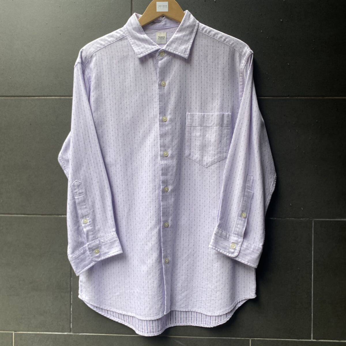 TAKEO KIKUCHI タケオキクチ ドットストライプ柄調シャツ/ドレス拍卖