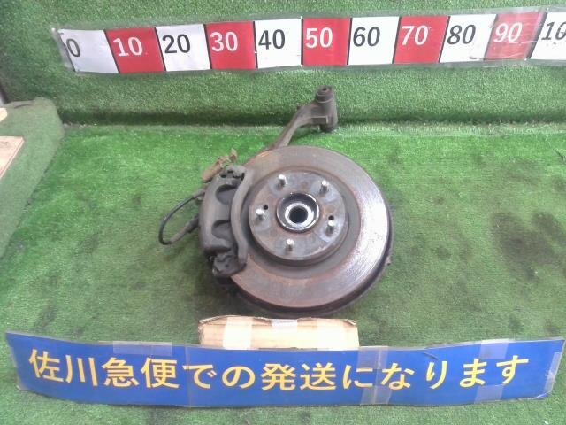 日産 ステージア 25RS FOUR WGNC34 C34 後期 純正 左 フロント ナックル 5H ABS付 錆び有り ブッシュヒビ有り 現状販売 中古拍卖