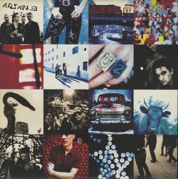 米IslandオリジLP!オリジナルスリーブ インサート付き U2 / Achtung Baby 1991年 314-510 347-1 アクトン・ベイビーBrian Enoプロデュース拍卖