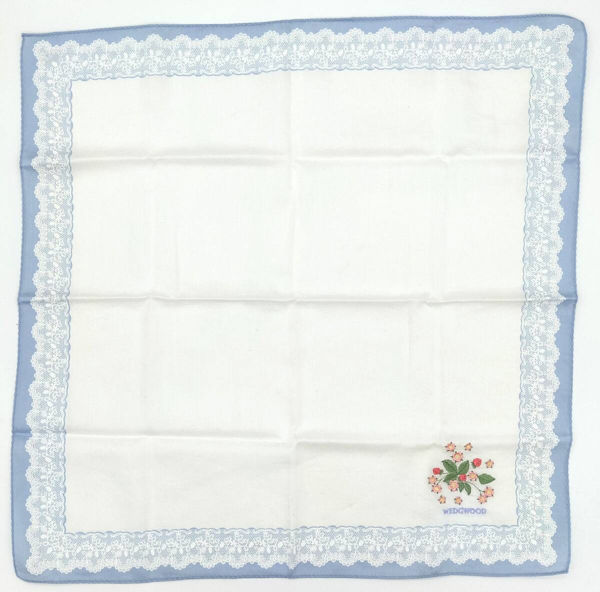 ウェッジウッド ハンカチ 刺繍 プリントレース 拍卖