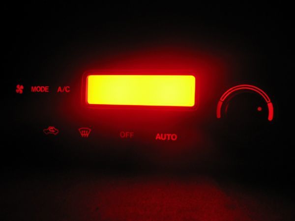 スズキ / KEI ケイ HN11S/HN21S オートエアコン照明用 LED 1台分セット! レッド拍卖