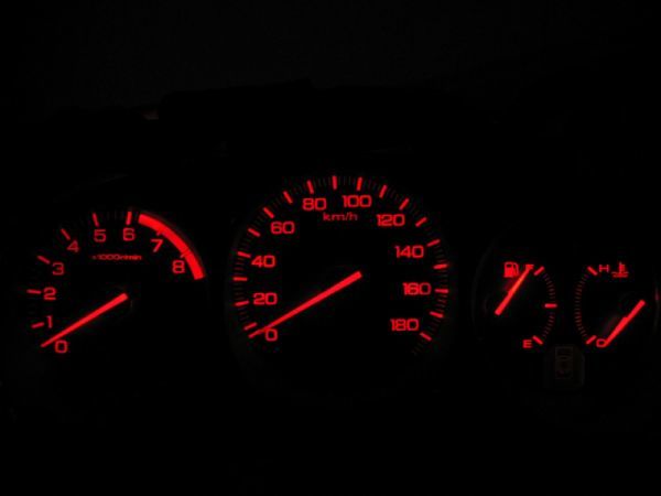 アコード CF3/CF4/CF5/CF6/CF7/CL3 メーター照明用 LED 1台分セット! レッド拍卖