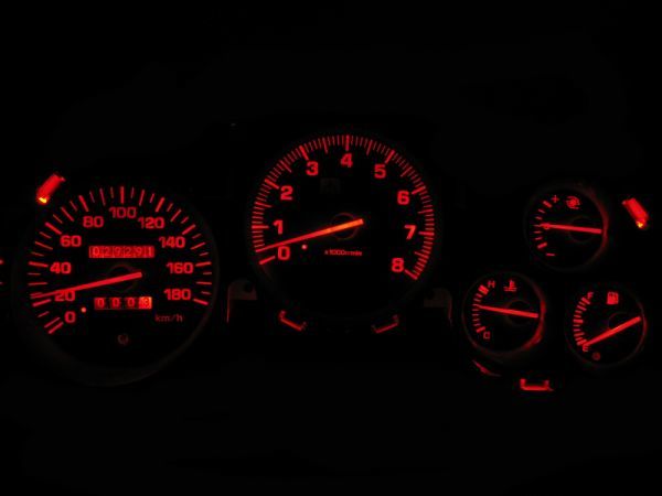 スープラ JZA80 後期 メーター照明用 LED 1台分セット! レッド拍卖