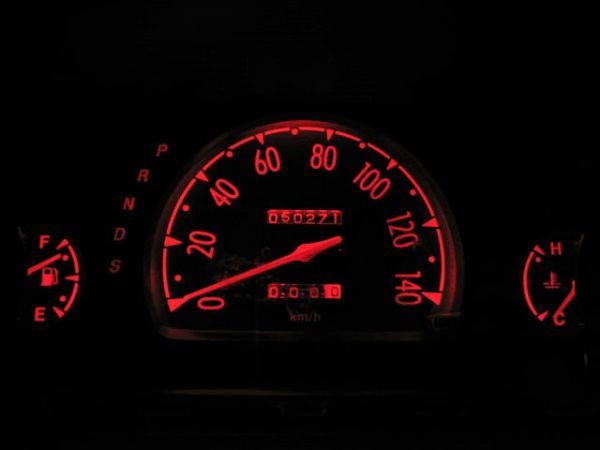 プレオ RA1/RA2 タコ無しメーター照明用 LED 1台分セット! レッド拍卖