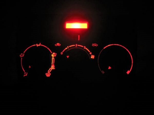 ALLEX アレックス ZE121/ZE122/ZE123/ZE124 マニュアルエアコンパネル用 LED球 1台分セット! レッド拍卖