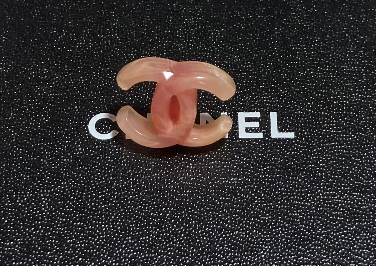 本物!シャネル ヴィンテージ クリア ピンク ココマークピアス拍卖