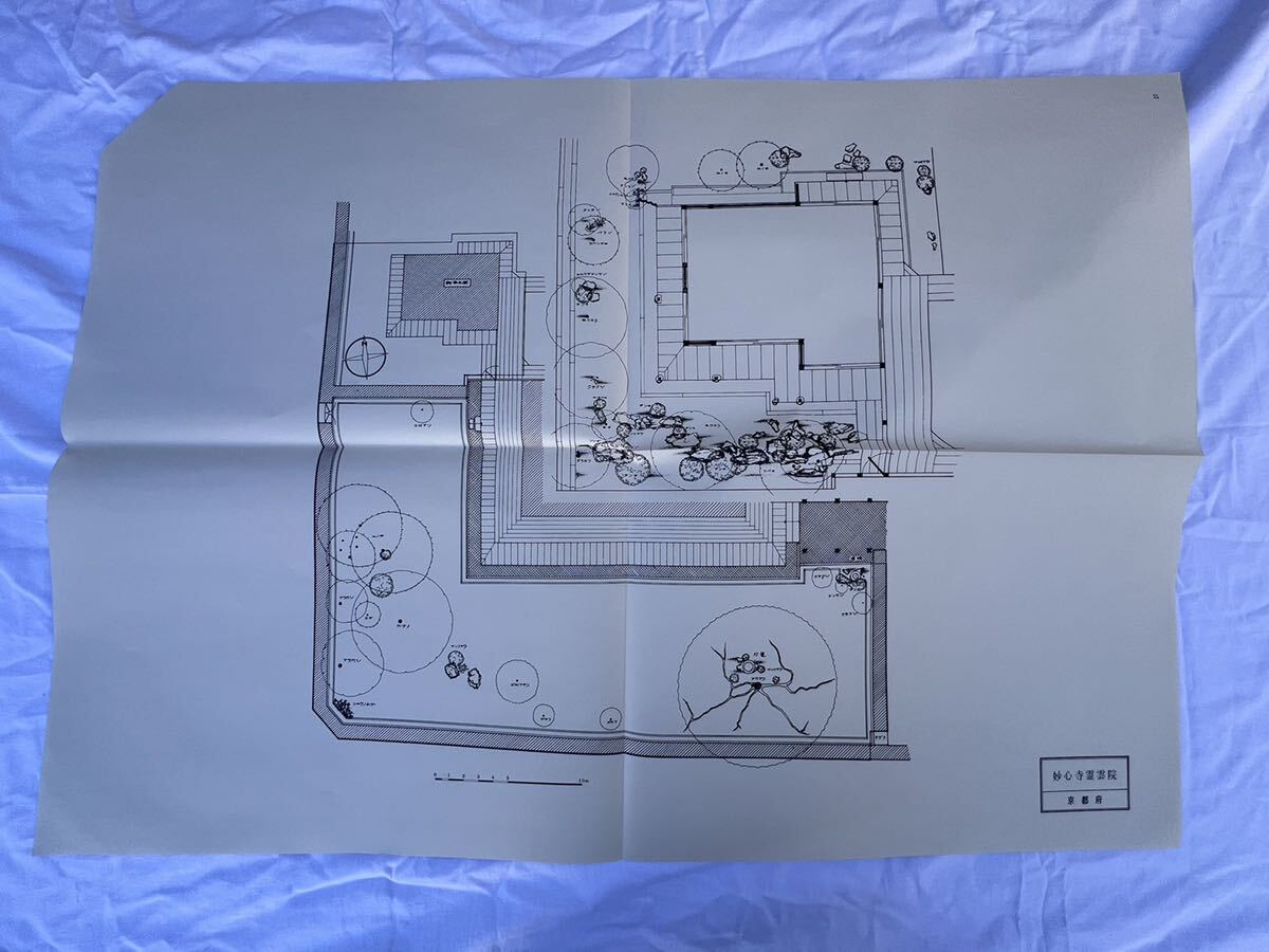 ◆日本有名庭園実測図◆ 27.妙心寺霊雲院 ◆B-1310拍卖