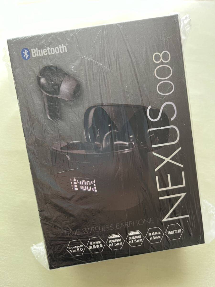 ワイヤレスイヤホン NEXUS008ブラック 新品未開封Bluetooth 通話可能 プライズ拍卖