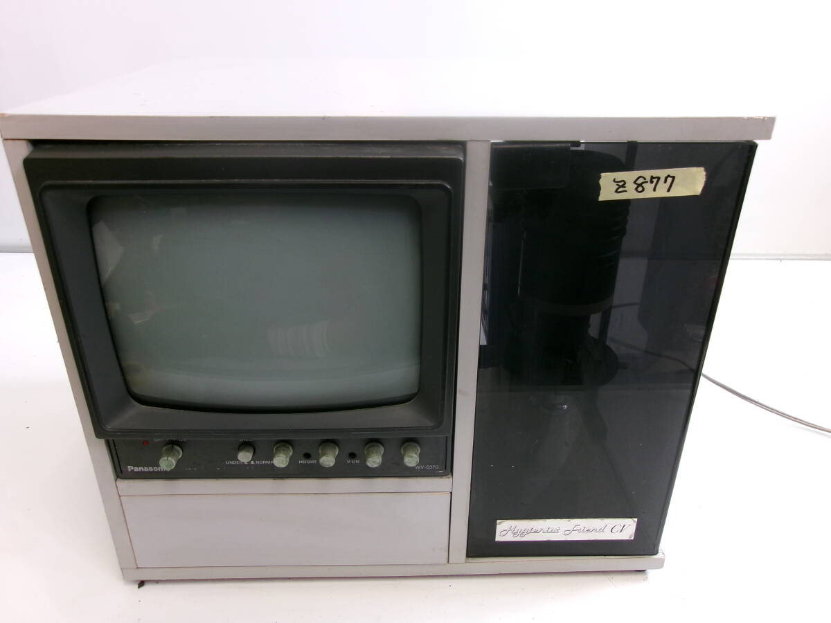 (Z-877)PANASONIC ビデオ受像機 WV-5370A テレビカメラ WV-BL200 通電確認のみ 現状品拍卖