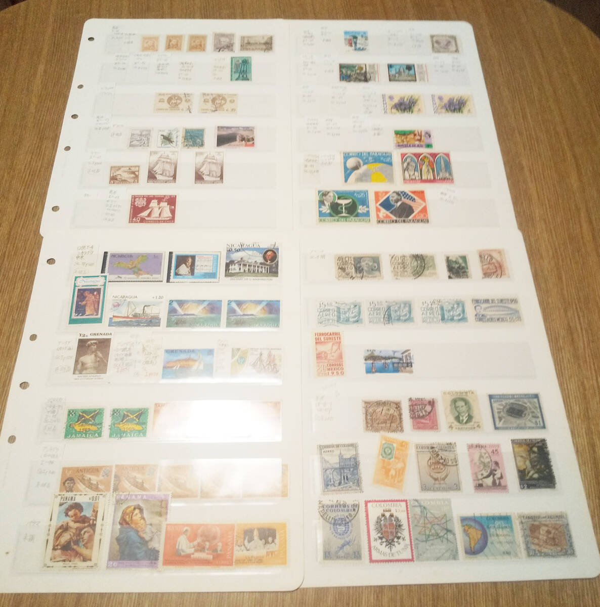 中南米未使用・使用済み切手 75枚 長期保管品拍卖