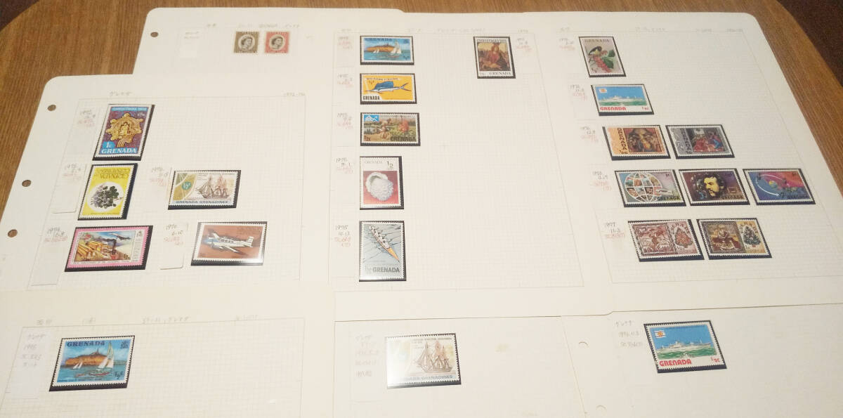 グレナダ未使用・使用済み切手 25枚 長期保管品拍卖