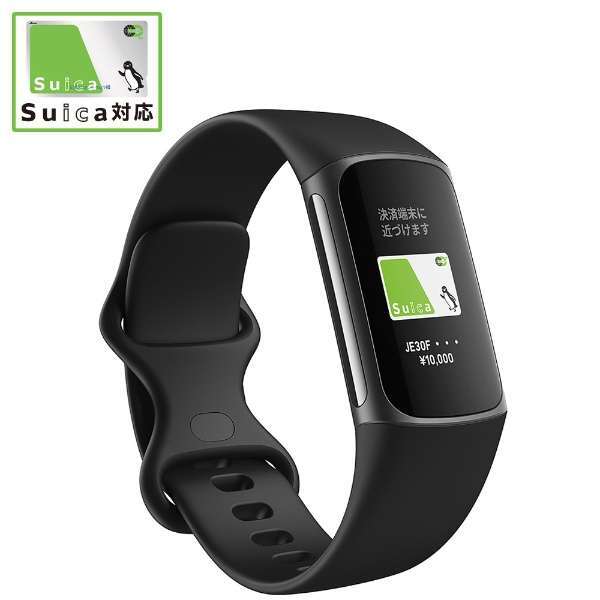 ◆新品未開封 Fitbit フィットビット 【Suica対応】Fitbit Charge5 GPS搭載フィットネストラッカー L/Sサイズ 黒色 FB421BKBK-FRCJK拍卖