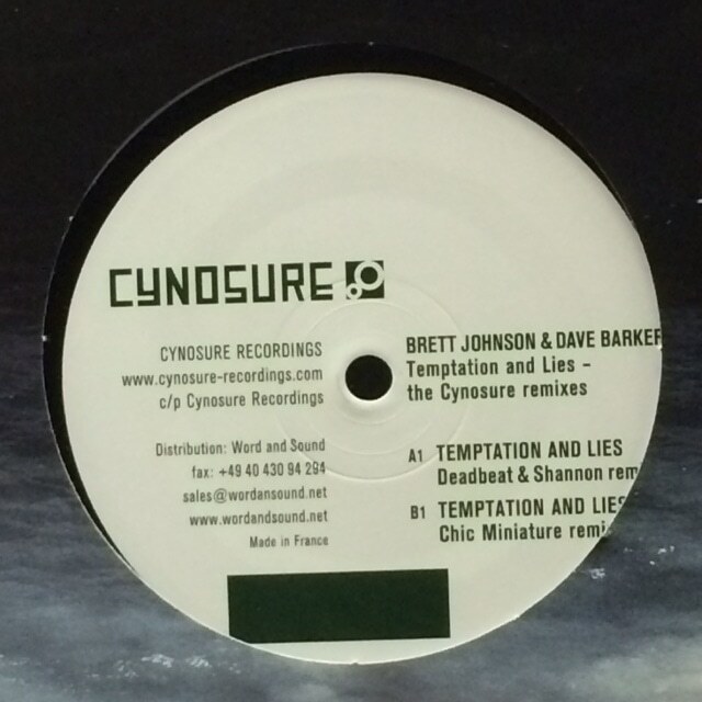 Brett Johnson & Dave Barker - Temptation And Lies - The Cynosure Remixes(★盤面極上品!)拍卖