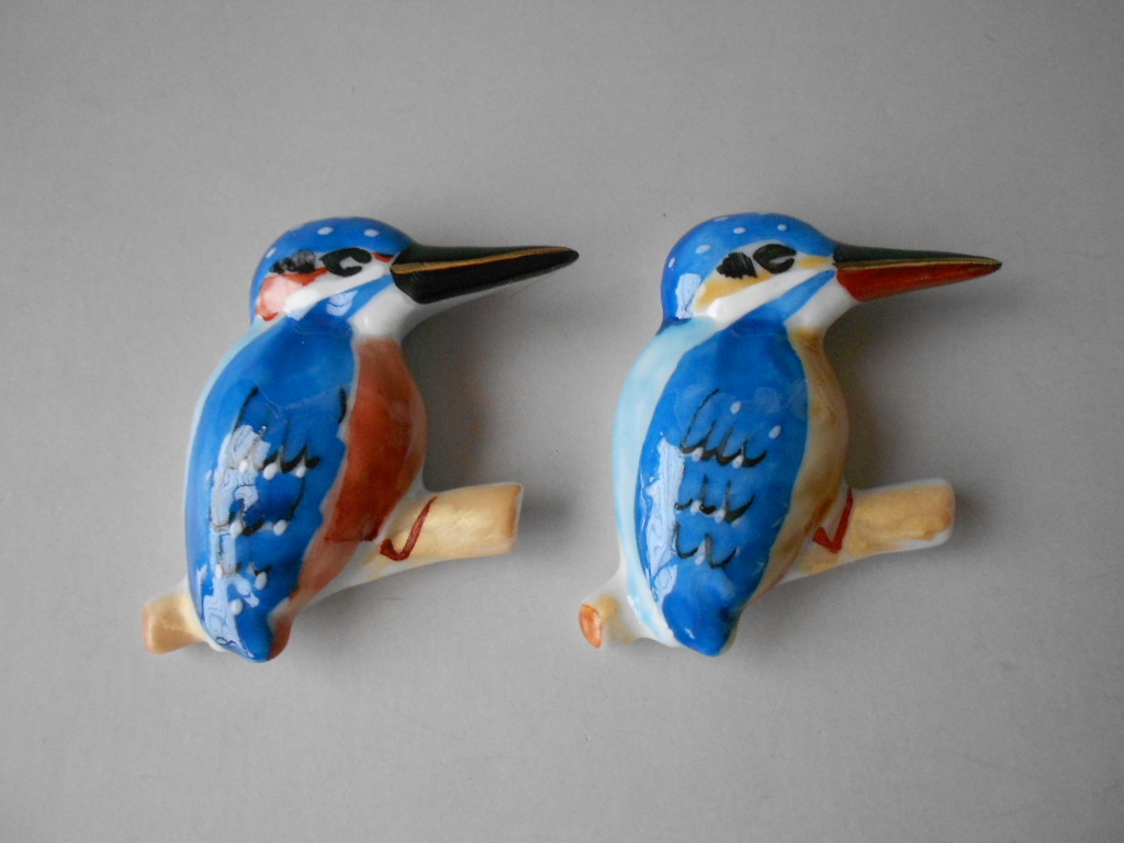 京焼! ☆かわせみ・ペア箸置☆ 新品 カトラリー 箸 小皿 小鉢 ギフト拍卖
