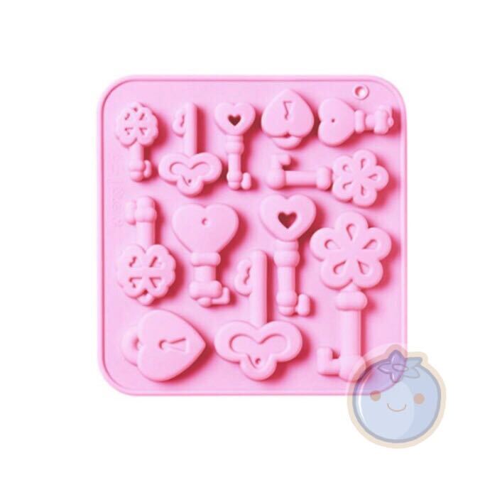 新品(送料無料)カキ シリコンモールド型 鍵 かき ロック 飾り チョコ型 ハート マフィンケーキ型 抜き型 クッキー型 チョコ型 レジン拍卖