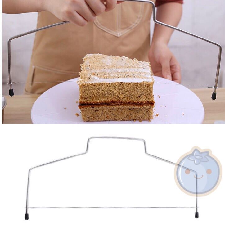 新品(送料無料)ステンレス スポンジカット 補助具 生地を切る ケーキスライサー ケーキナイフ ケーキを挟んで 生地を切る 包丁拍卖