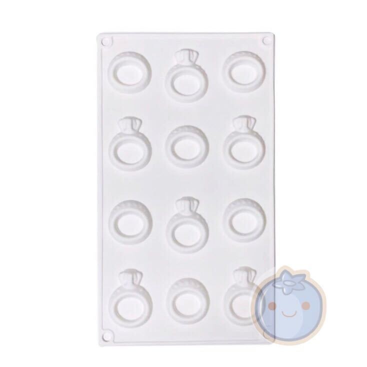 新品(送料無料)指輪 シリコンモールド型 ダイアモンド 指輪型 リンク チョコ型 製氷器 製氷皿 飴細工道具 マジパン道具 レジン拍卖