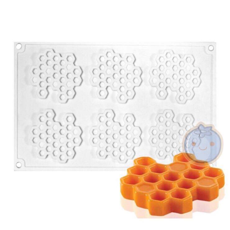 新品(送料無料)大号 ミツバチの巣 シリコンモールド型 ミツバチ 蜂窩 ハニカム ハチの巣 はちみつケーキ クッキー 抜き型 チョコ型拍卖