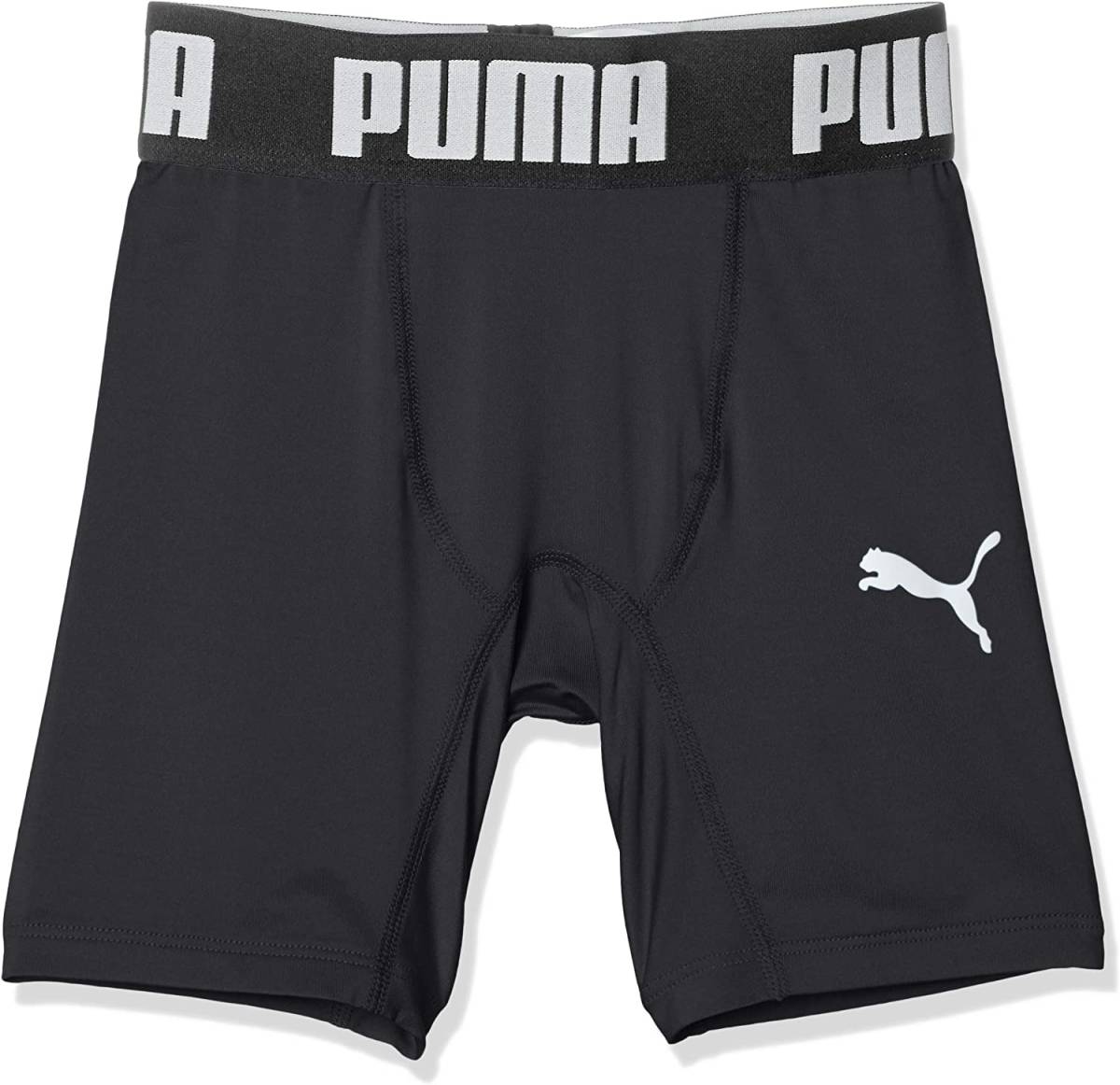 【KCM】Z-puma-503-130★展示品★【PUMA/プーマ】ジュニア ショートタイツ インナースパッツ サッカー 656334-03 ブラック 130拍卖