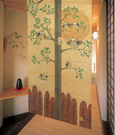 新品 暖簾 のれん 【防災加工】のれん 金運七福ろう 82x150cm拍卖